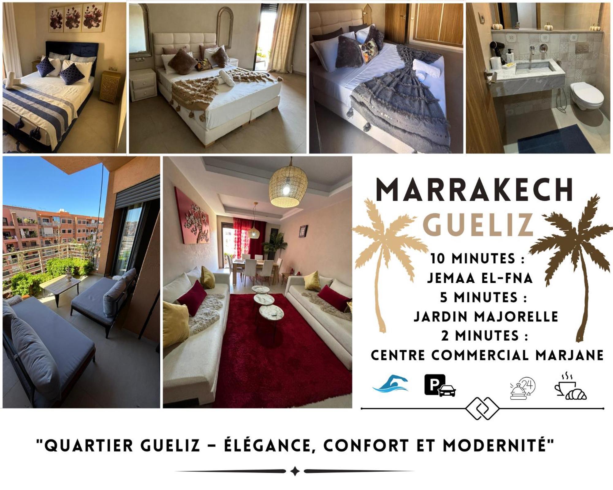 Appartement Neuf Climatise, Centre Marrakech. มาร์ราเกช ภายนอก รูปภาพ